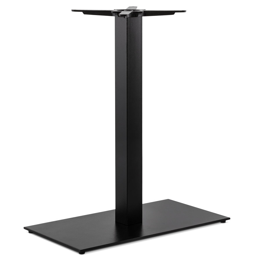 NERO XL 90 Tischbein | Schwarzer strukturierter Guss | 75x40x88 cm
