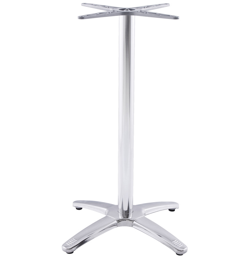 Graues chrombeschichtetes Metall-Tischbein | 47x47x110 cm