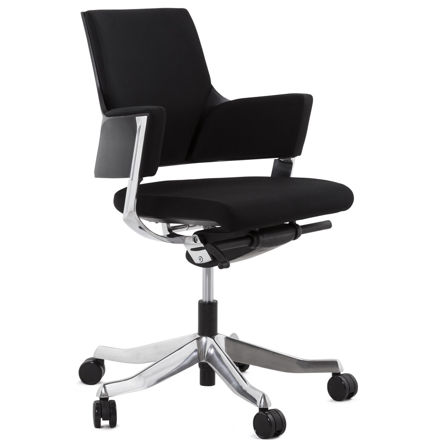 BOSS Moderner Bürostuhl | Schwarzes Kunstleder | 100x65x65 cm