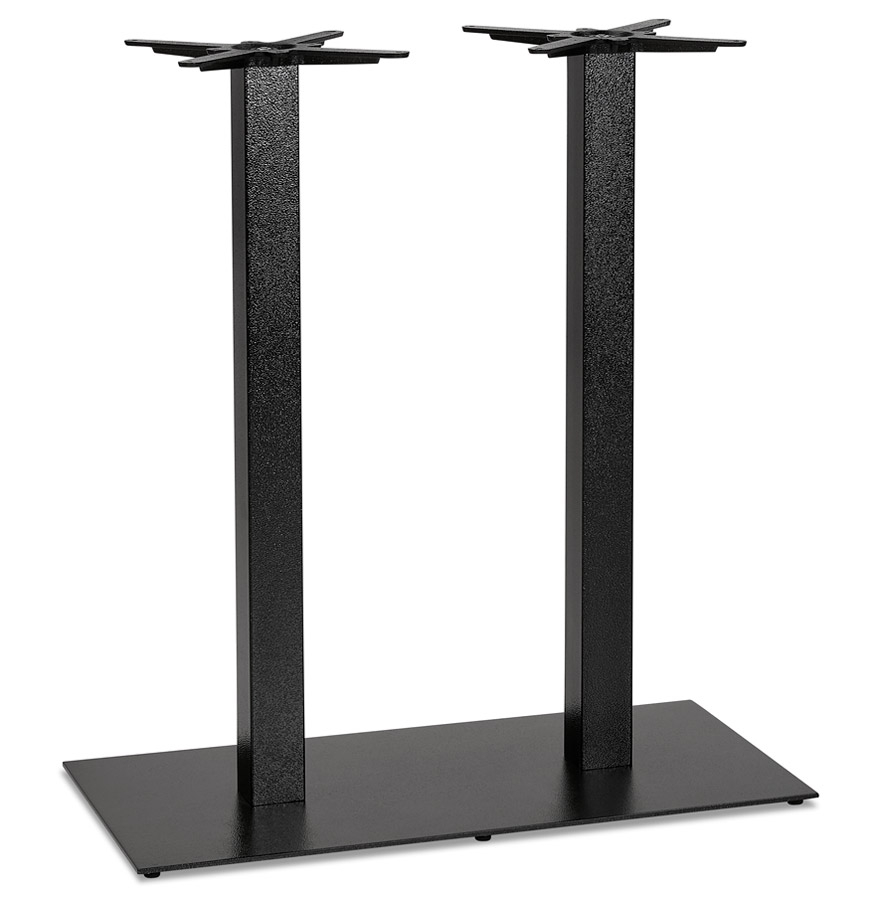 NERO DOUBLE Tischbein aus schwarz lackiertem Metall | Höhe 100 cm