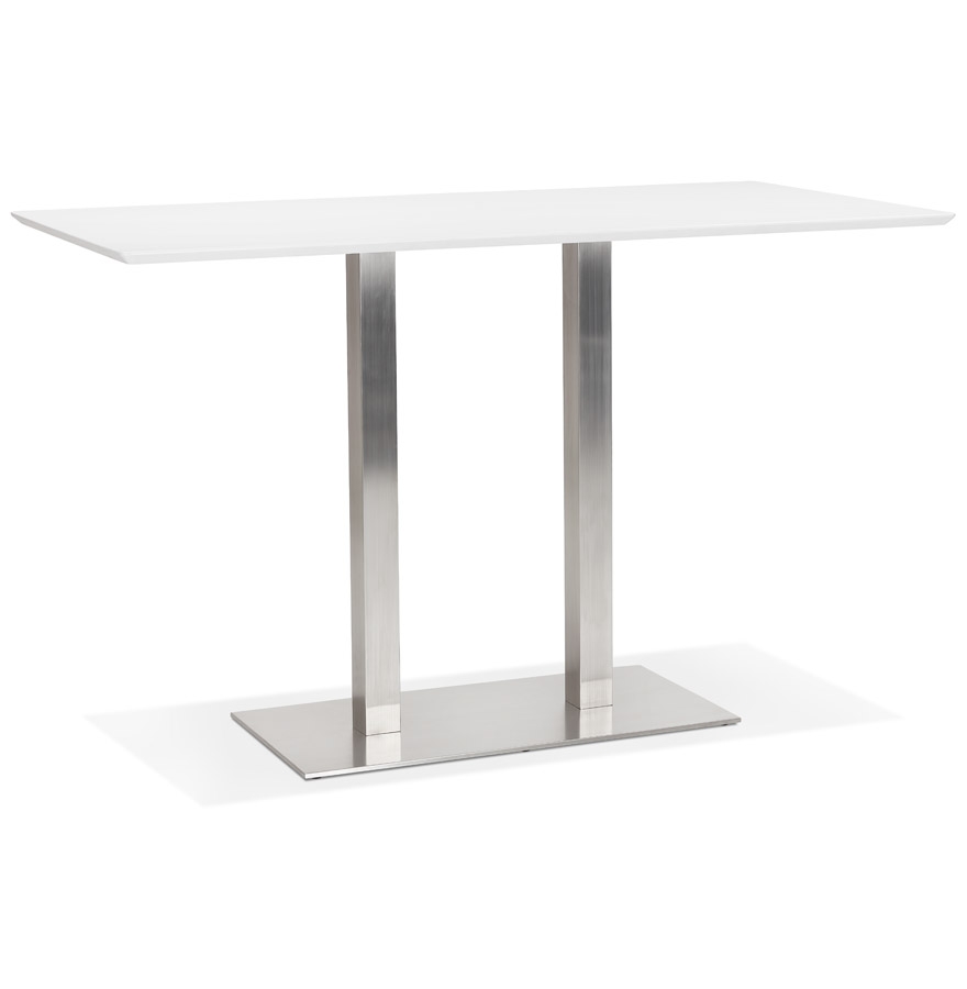 Mambo Bar Hoher Designertisch | MDF Weiß | 180x90x100 cm