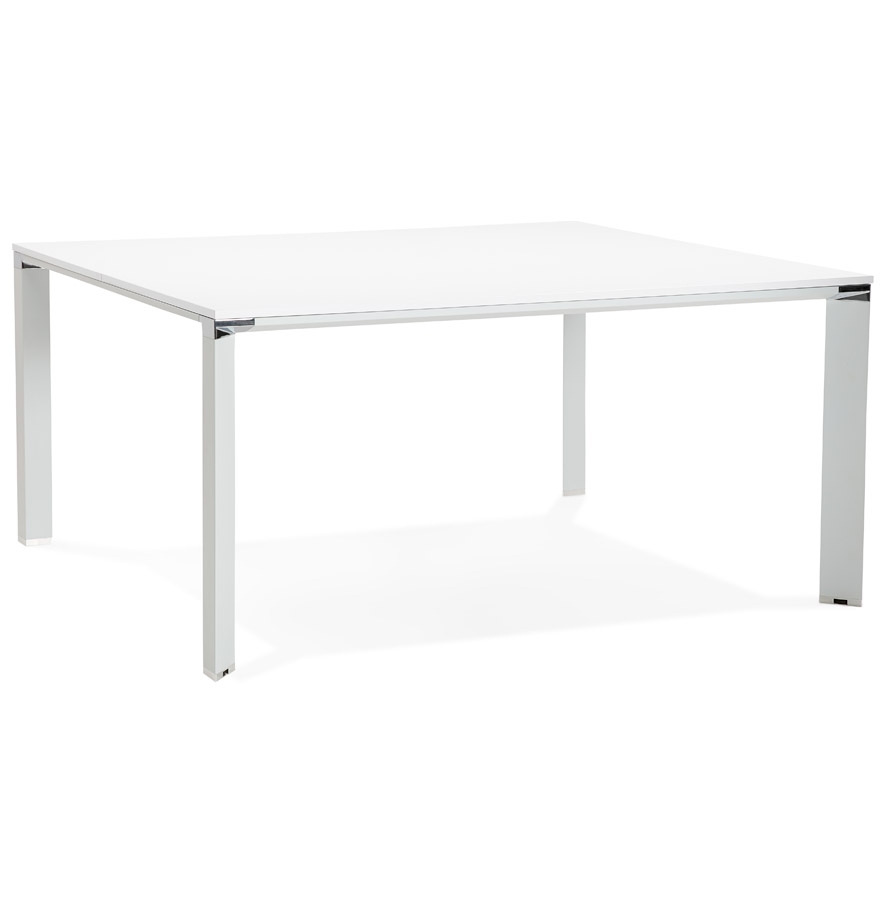 Besprechungstisch / Bürobank Weiß Melaminholz | 160x160 cm