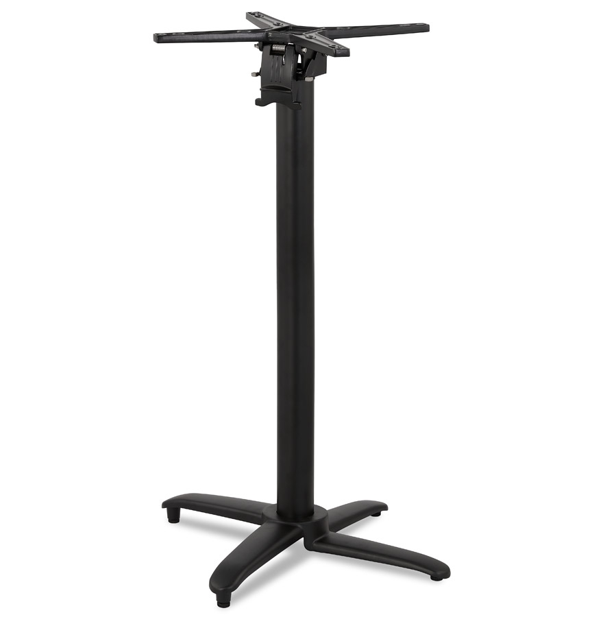 PRATIK 110 Tischbein | Schwarz lackiertes Aluminium | Höhe 110 cm