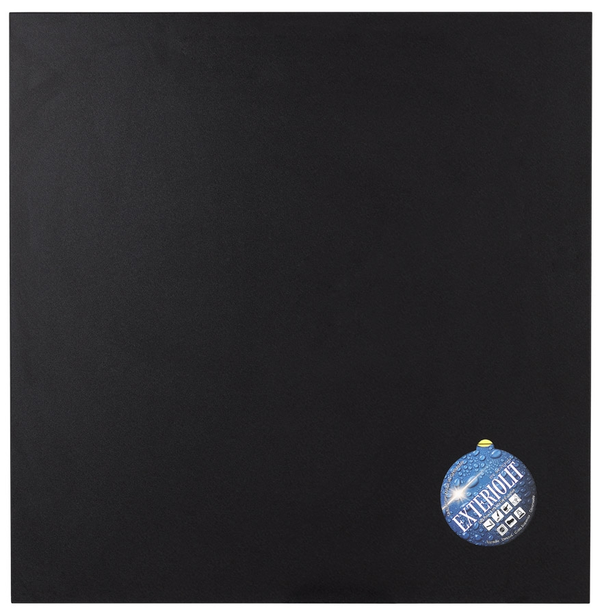Quadratische schwarze LIMULE Tischplatte | Multiplex Holz HPL | 68x68 cm