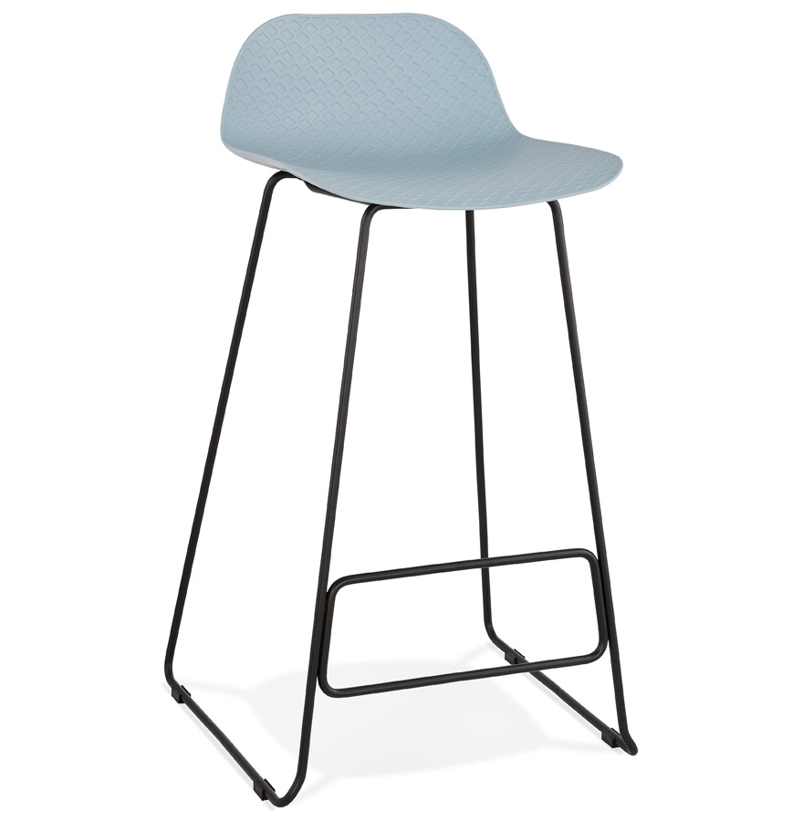 BABYLOS Designer Barhocker | Blau | 53x50,5x95 cm