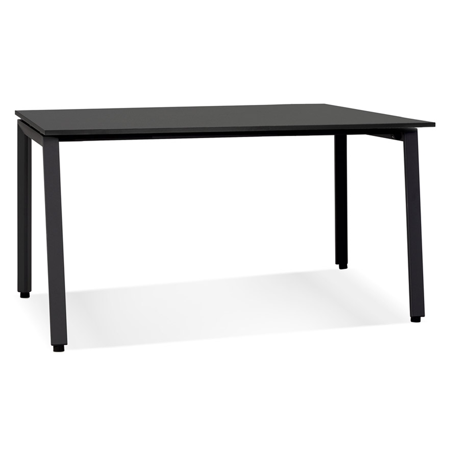 Besprechungstisch aus MDF-Holz mit schwarzer Melamin-Oberfläche | Schwarz | 140x140 cm