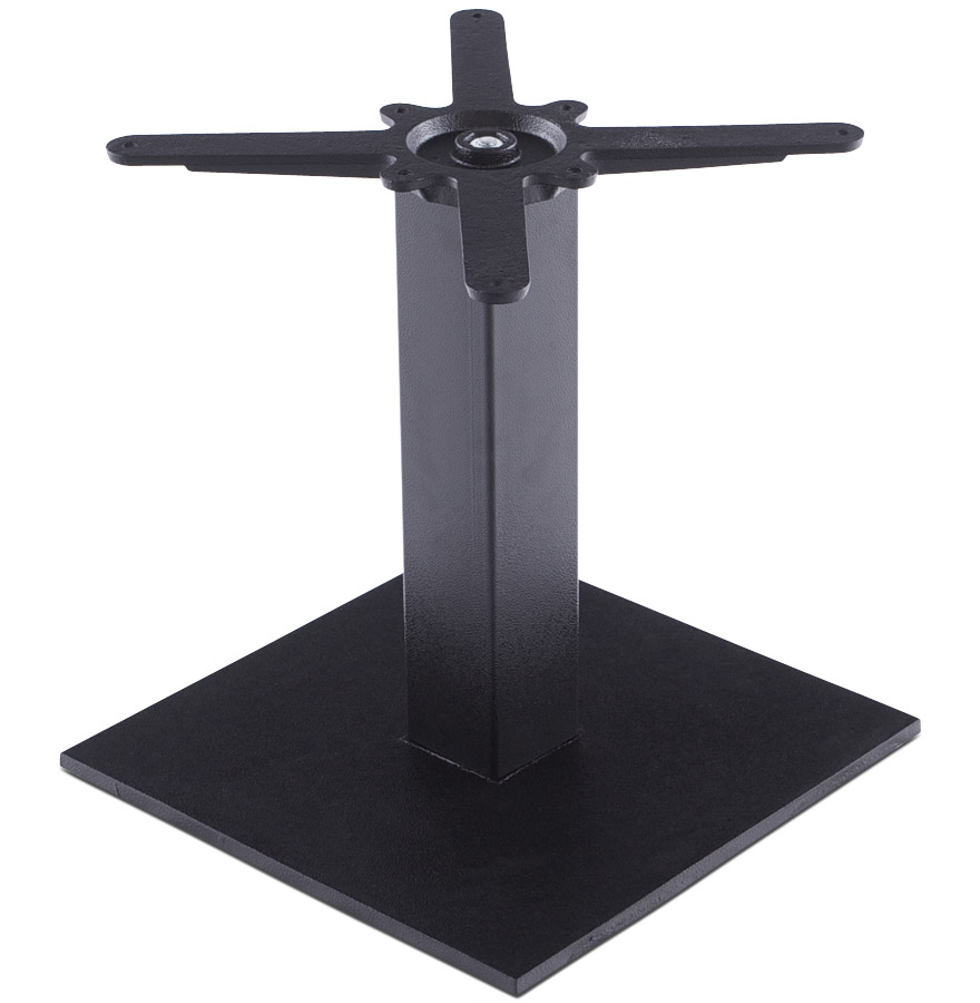 NERO 45 Tischbein | Strukturierter schwarzer Metall | 44 x 39 x 39 cm