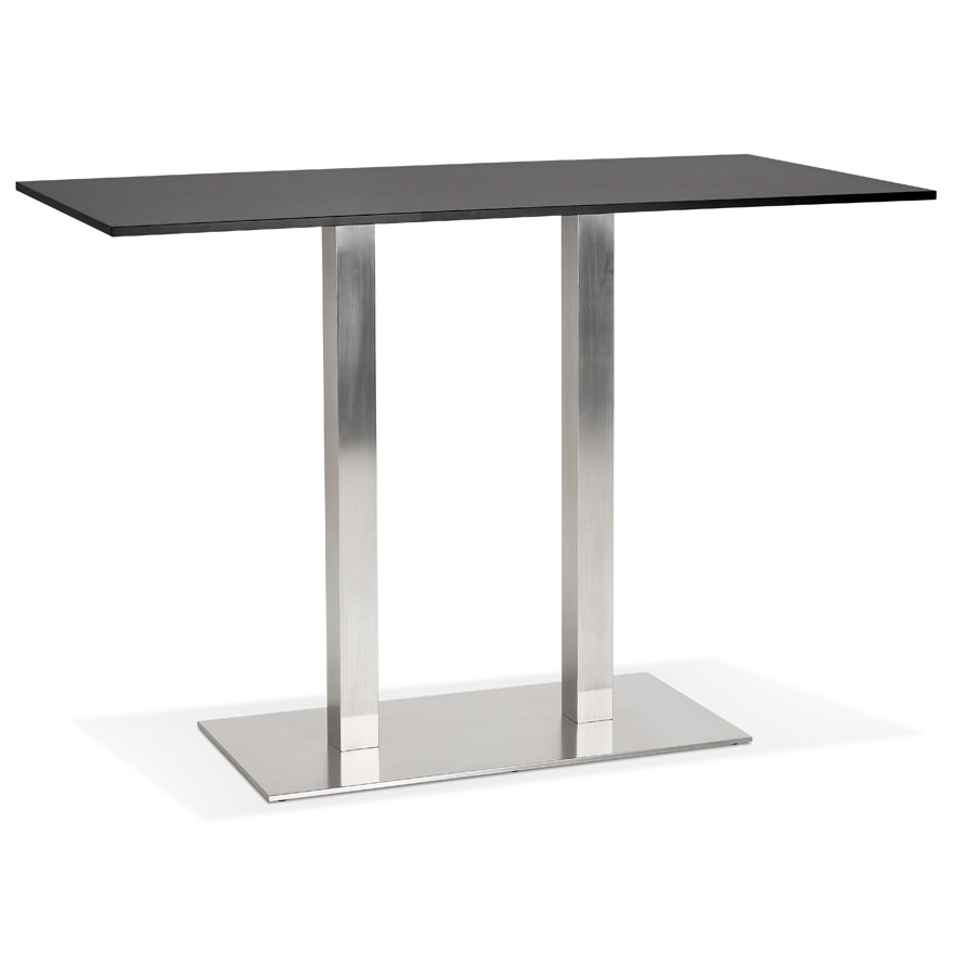 DENVER BAR Stehtisch | Schwarzes Holz | 160x80 cm
