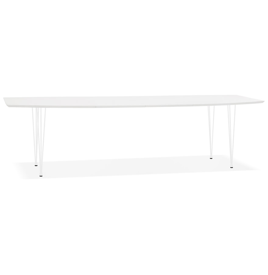 Ausziehbarer Designer-Esstisch HUSKI | Weiß | 170(270)x100 cm
