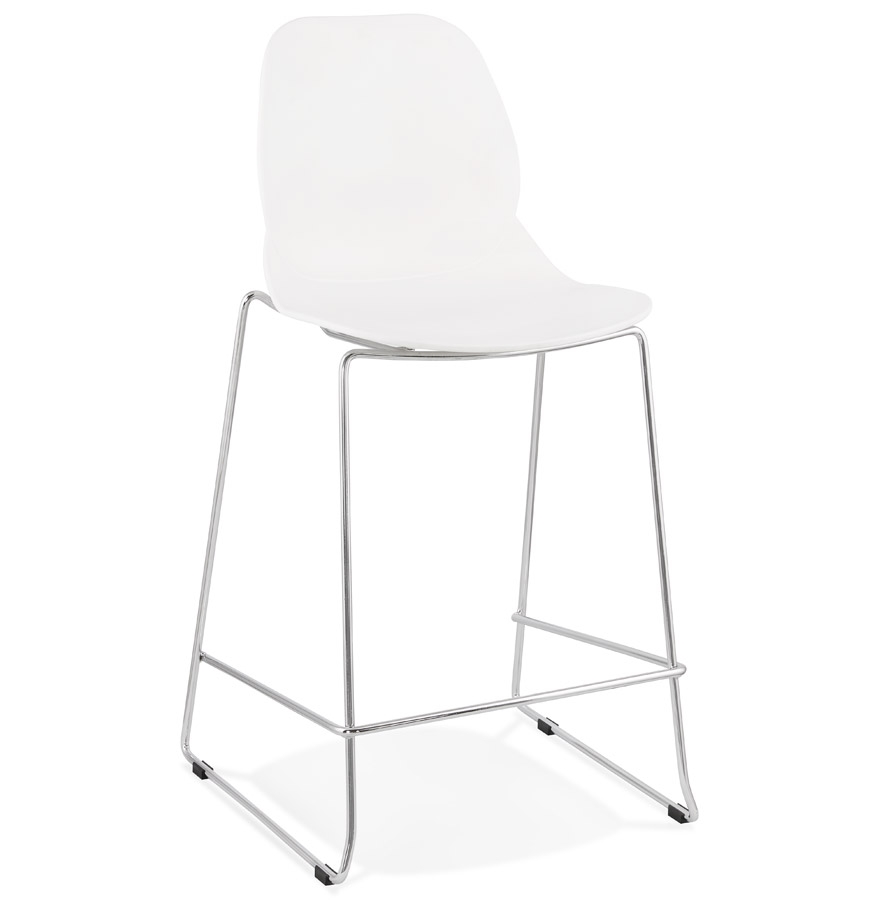 BERLIN MINI Snackhocker | Weiß | 51,5 x 52 x 101 cm