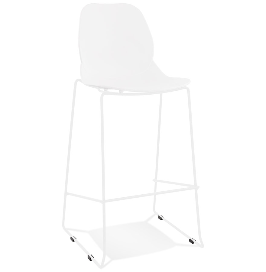 BERLIN Designer Barhocker stapelbar | Weiß | 111 cm