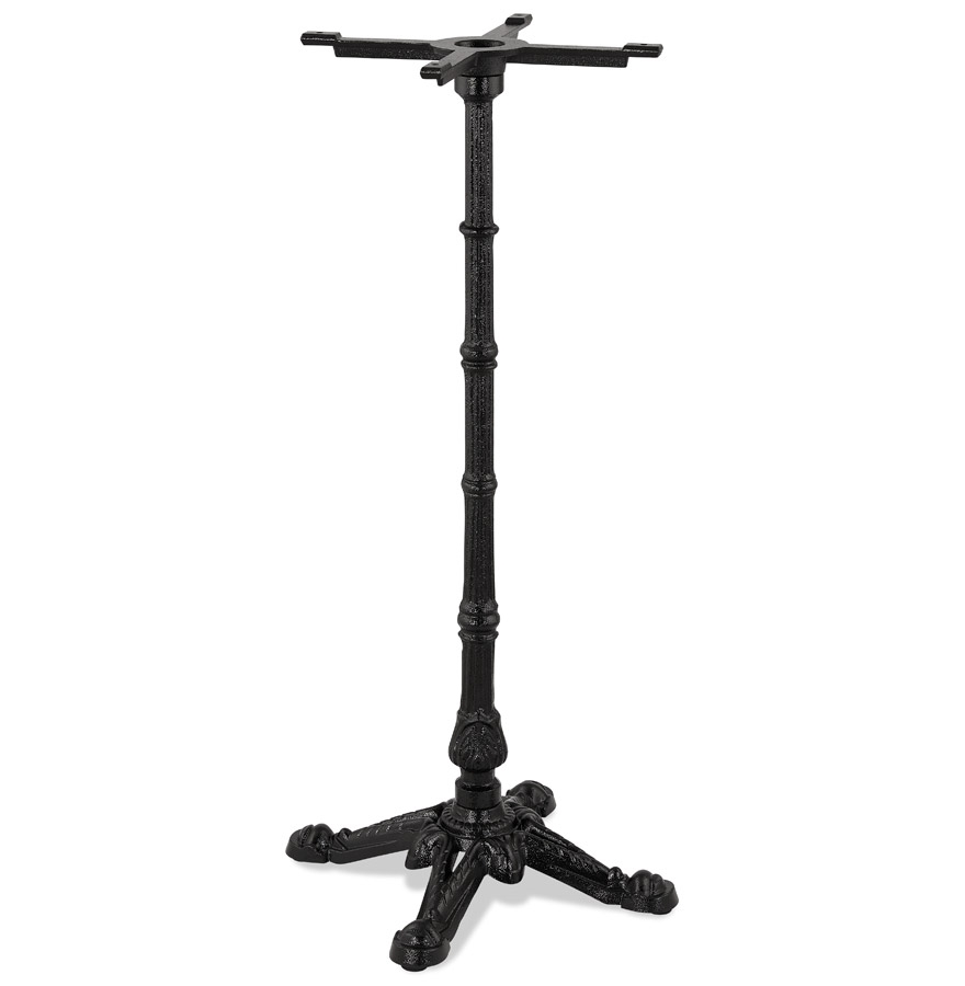 CABARET 110 Tischbein aus schwarzem Gusseisen | Schwarz | 52 x 52 x 109 cm