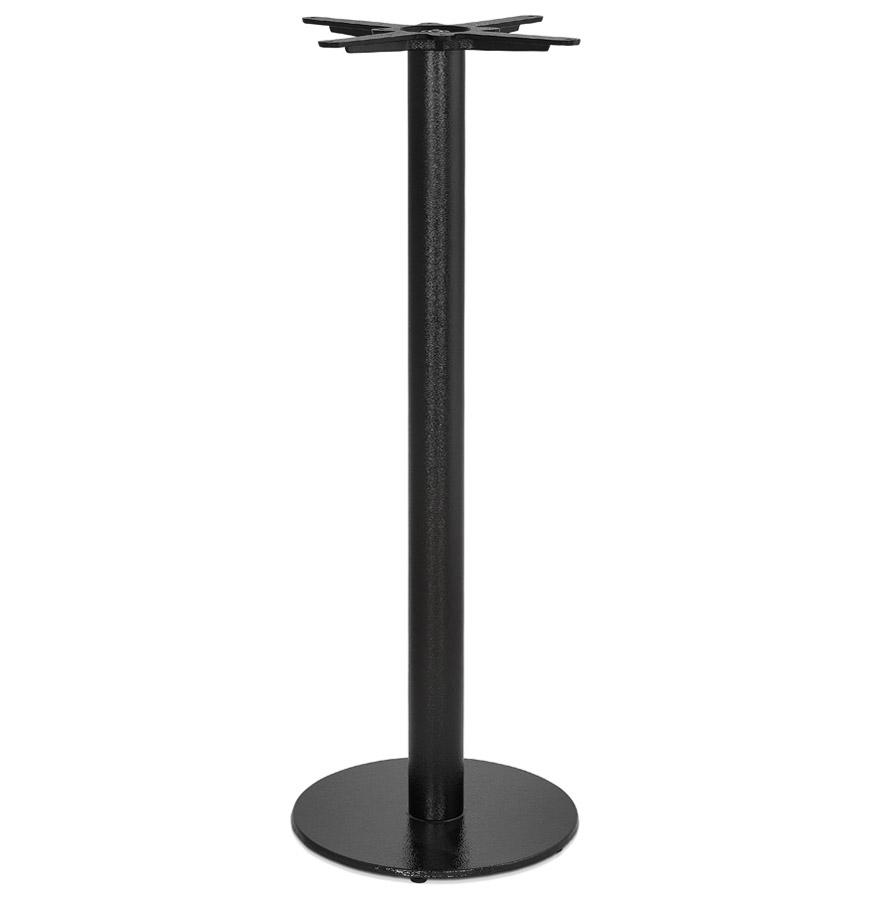Runder Tischbein | Schwarzes texturiertes Gusseisen | Höhe 110 cm