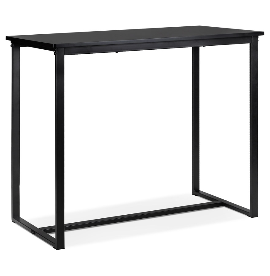 MINERVA Hochtisch Holz und schwarzes Metall | 120x60 cm