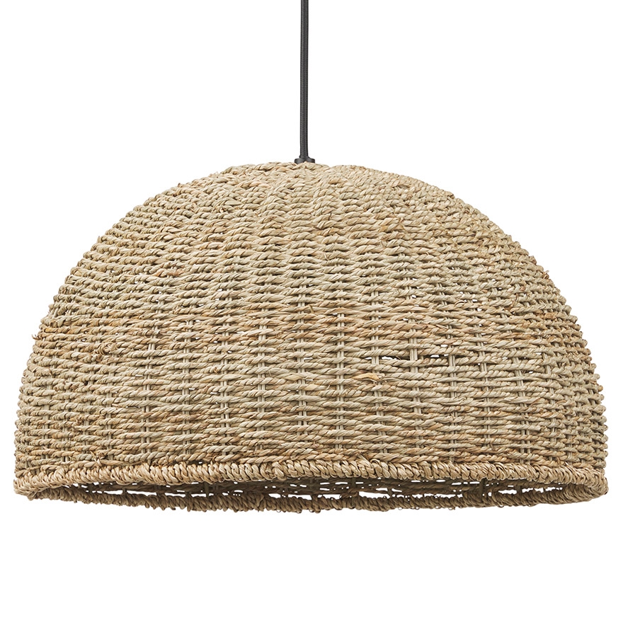 ATLANTICO Pendelleuchte aus natürlichem Meeresalgen | Beige | 155 x 40 x 40 cm