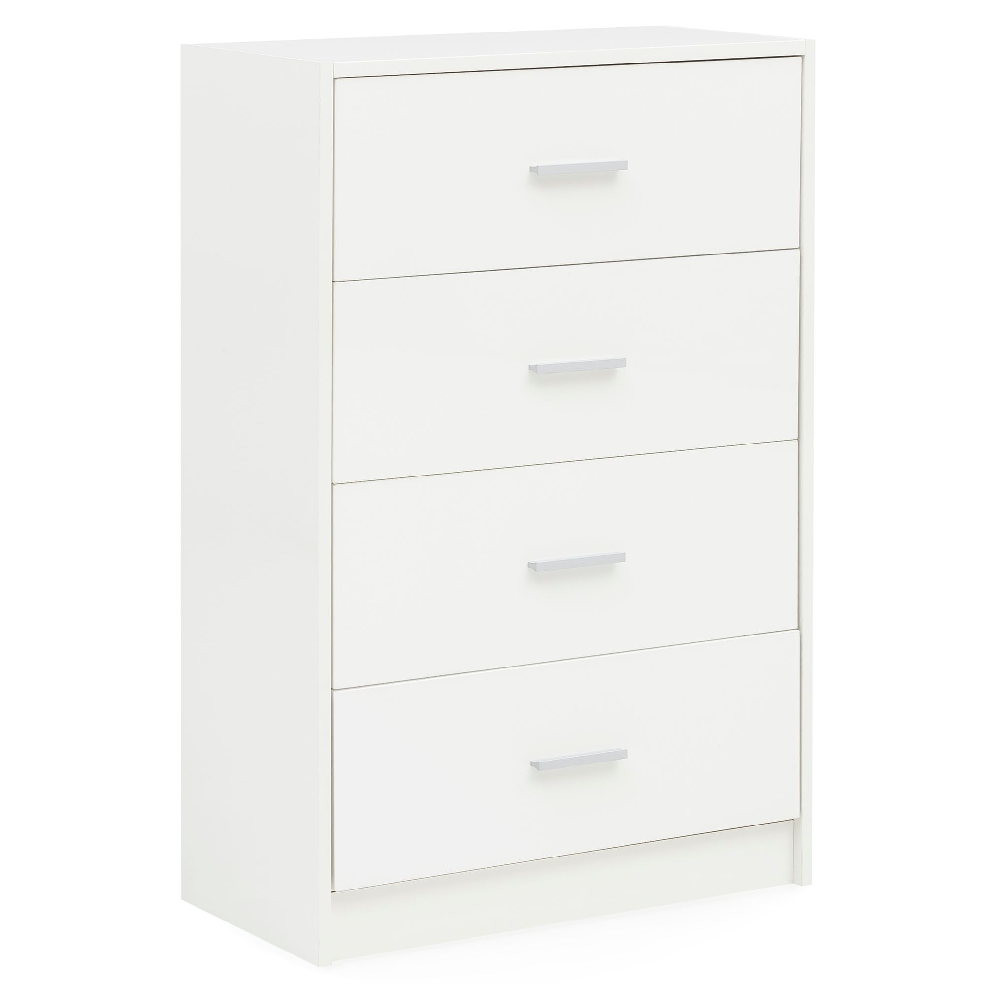 Design Sideboard Weiß Hochglanz | 60x90x30 cm | Holz und Aluminium