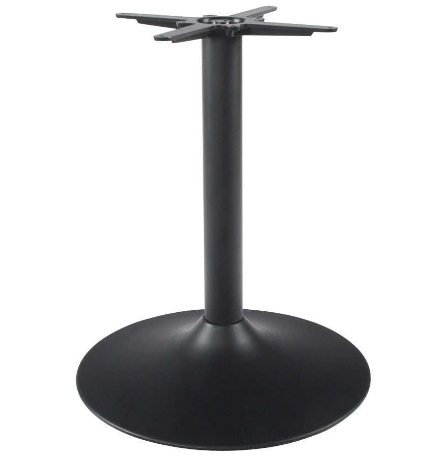 BLAK Tischbein aus schwarz lackiertem Metall | Höhe 75 cm | Durchmesser 60 cm