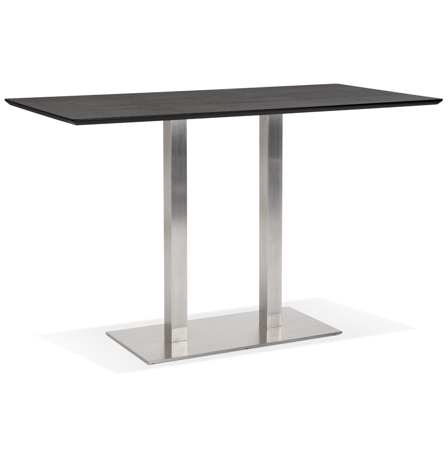 MAMBO BAR Designer Hochtisch | Schwarzes Eschenfinish MDF | 180x90x100 cm
