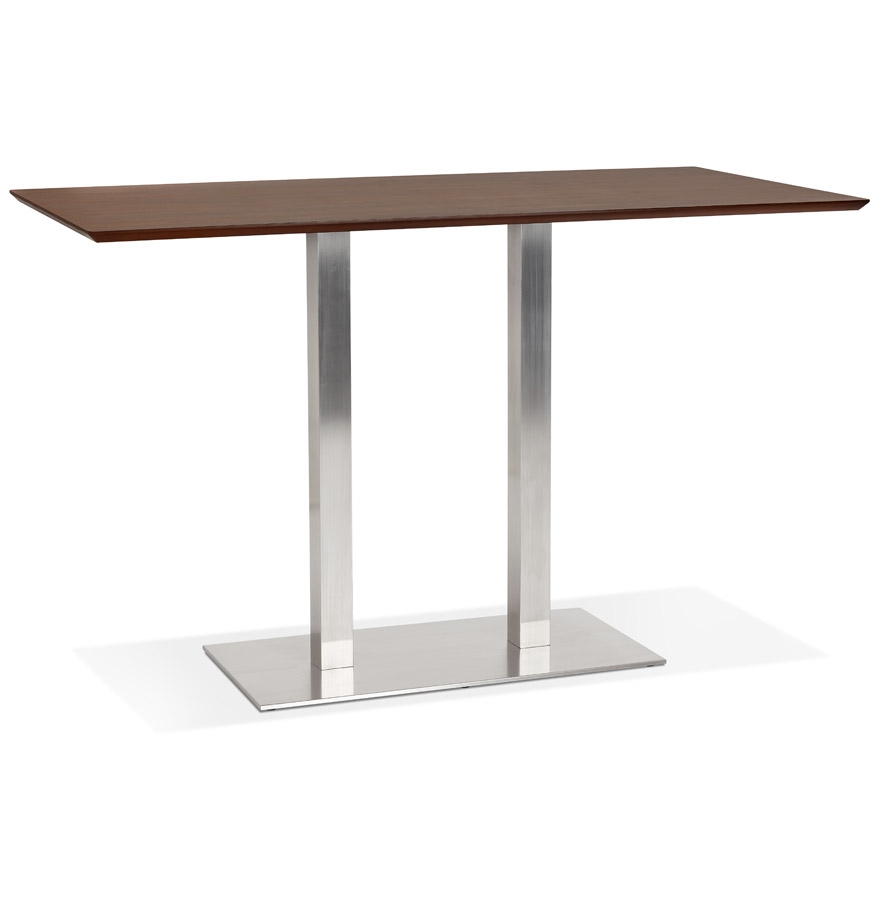 Mambo Bar Hoher Designertisch | MDF Nussholzoptik | 180x90x100 cm
