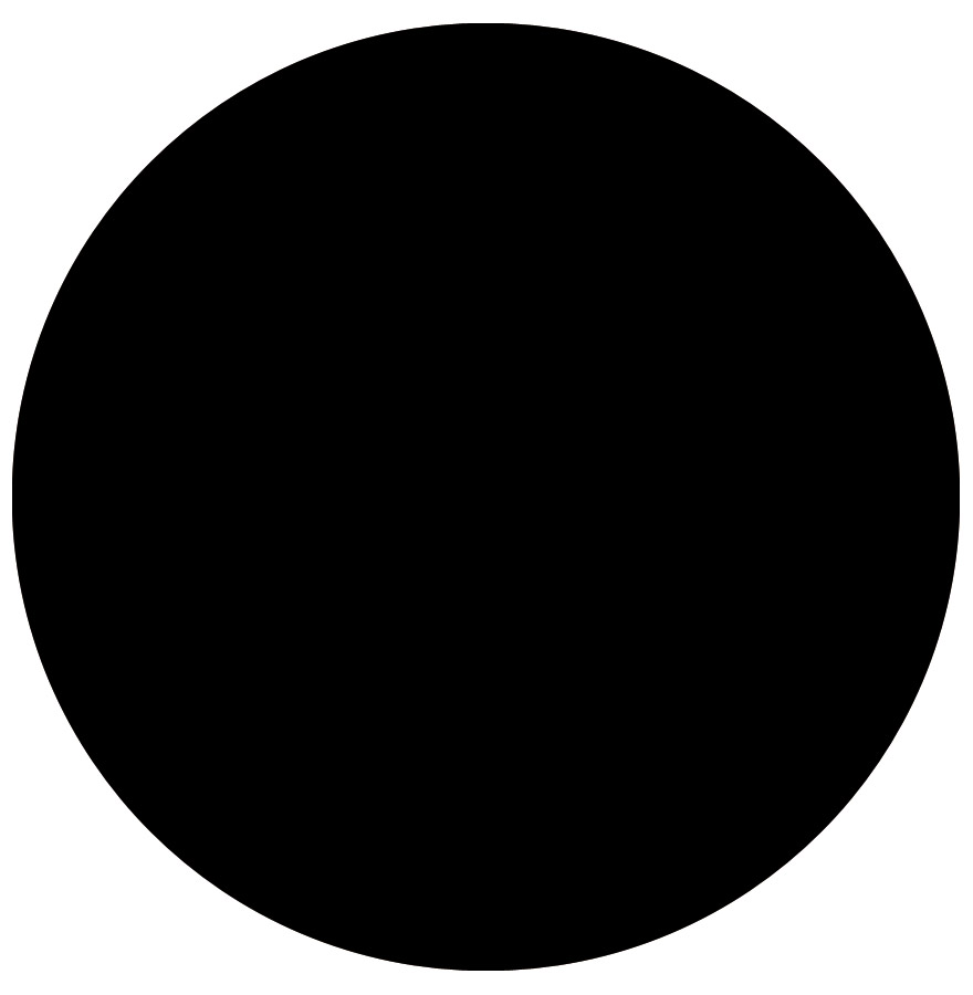 RINGO runde Tischplatte | Schwarzes Spanholz | Ø 60 cm