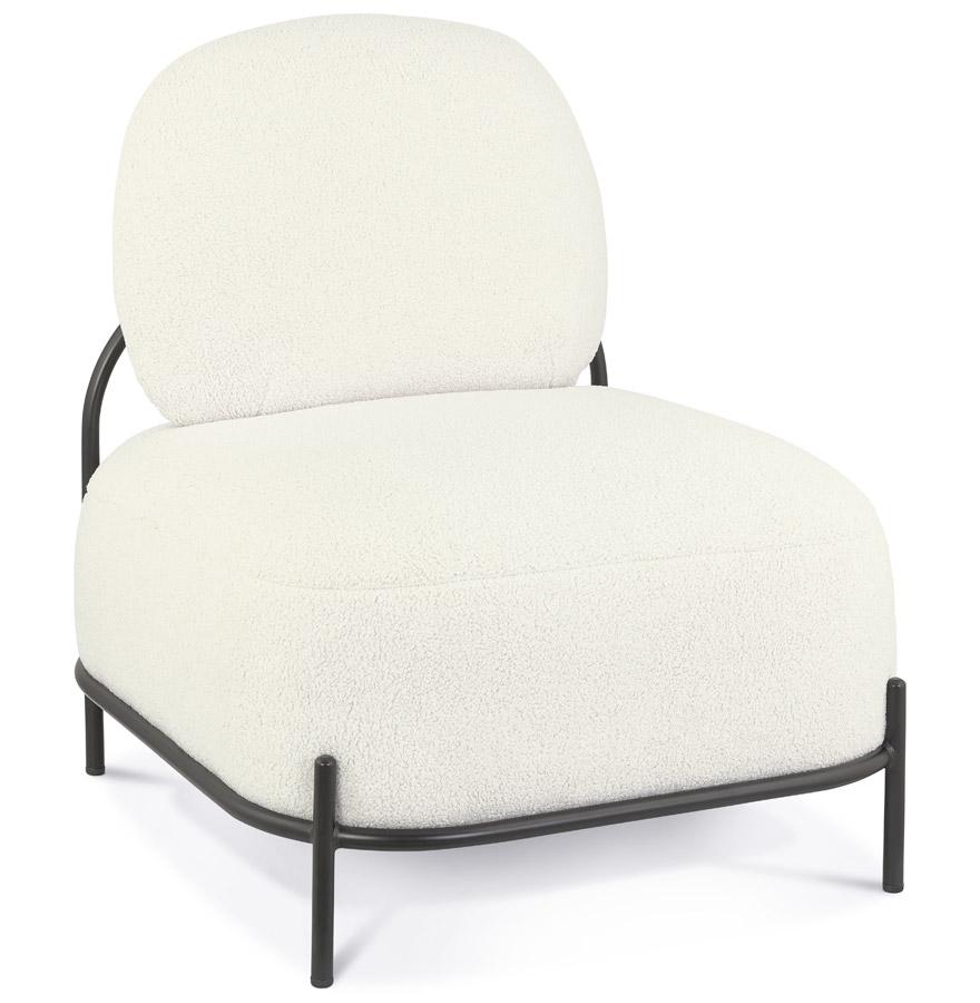 Beiger 'ORSO LOUNGE' Bouclé Stoff Sessel | 71x66,5x76 cm